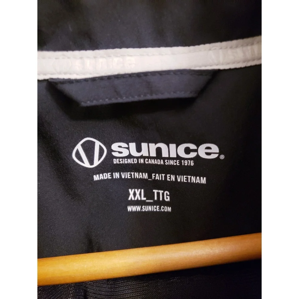 Sunice Zephal Black Short Sleeve Quarter Zip Golf Rain Pullover Jacket, Size XXL